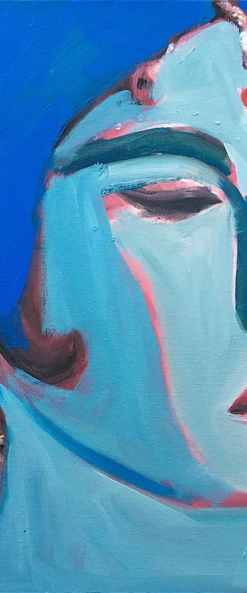 Blue woman by Arun Prem