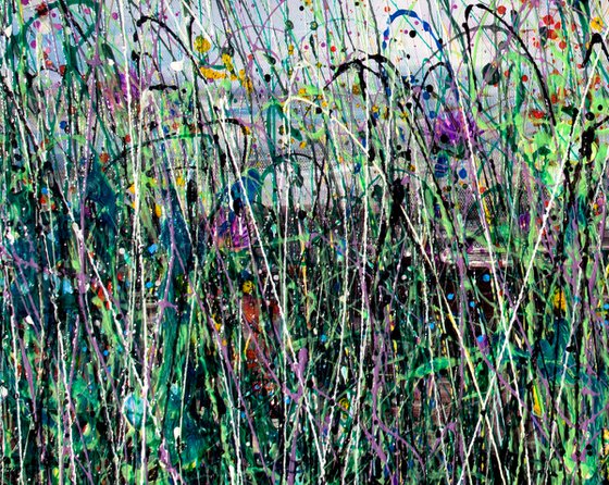 Jackson Pollock Style Meadow