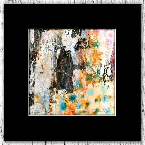 Abstract Dreams 57 - Mixed Media Abstract Painting in mat by Kathy Morton Stanion