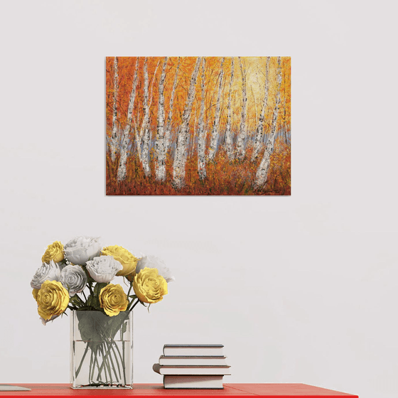 Autumnal birch trees 2