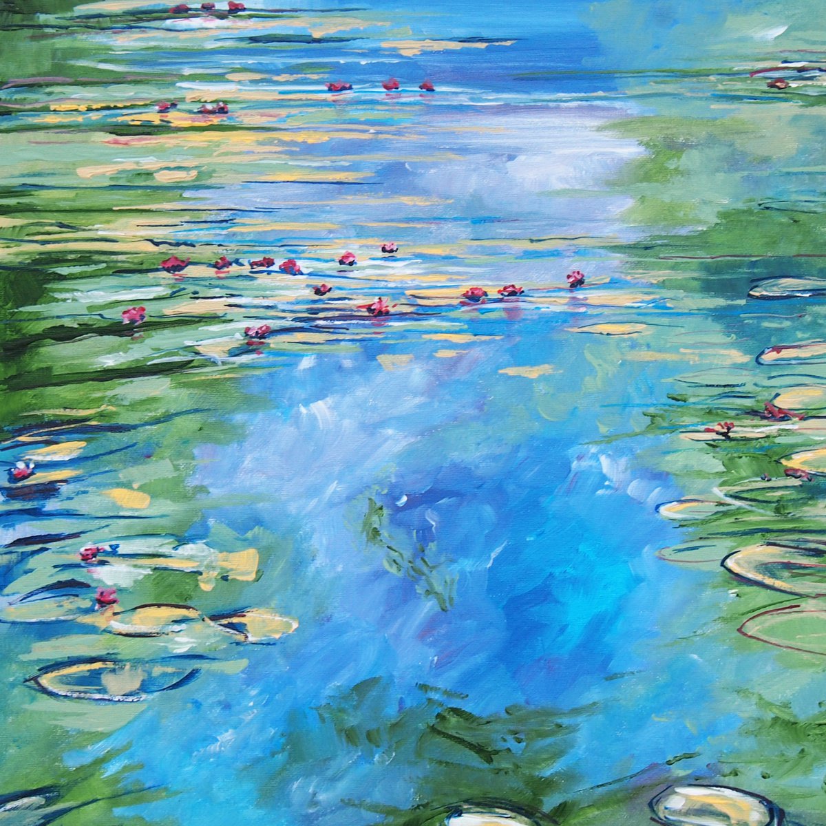 Pond and lilies by Stuart Roy