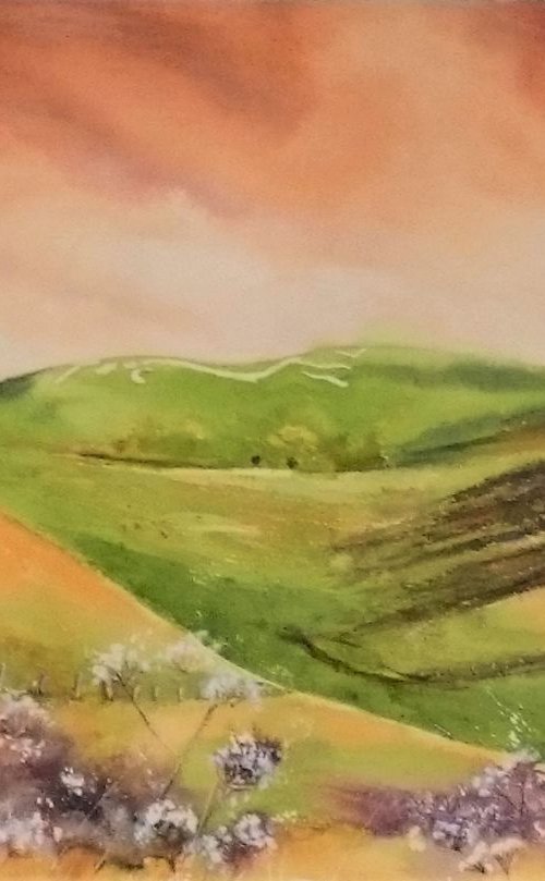 Towards the White Horse by Michele Wallington