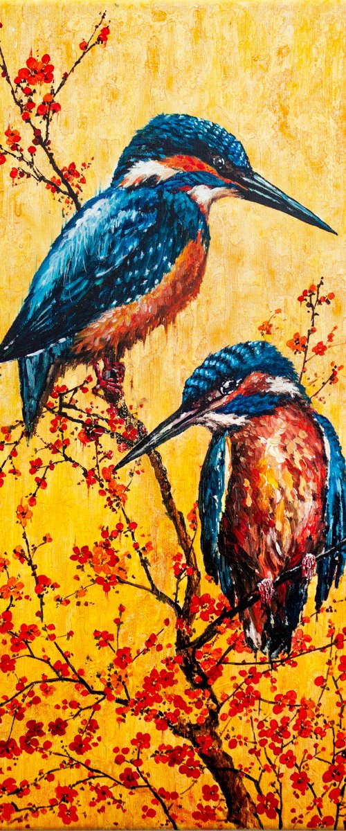 kingfishers by Aleksandr Neliubin