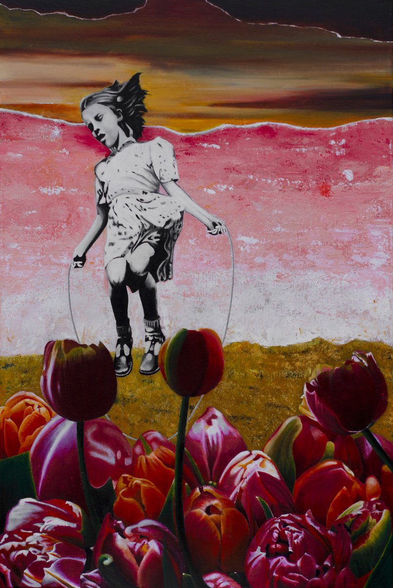 Urban And Pop Painting , Double Dutch By Db Waterman, 31 X 47, Artwork For Sale On Artfinder