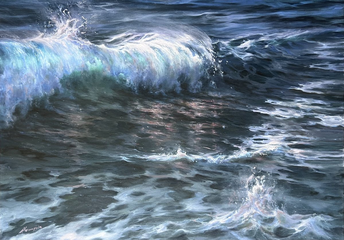 Afternoon Surf by Alesia Yeremeyeva