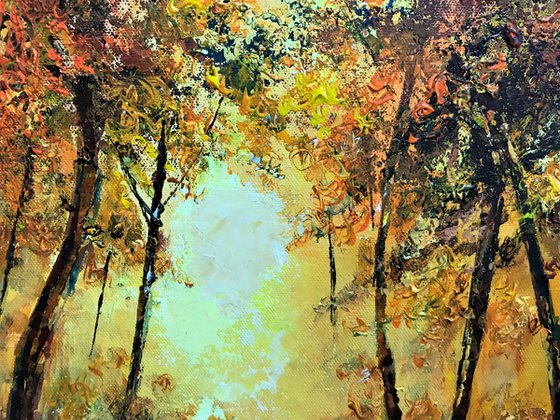 Autumn Fire  No2 -landscape painting