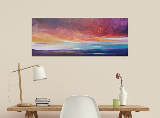 Sky Full of Song II - seascape, emotional, panoramic