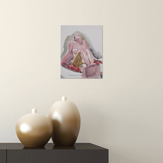 Seated female nude