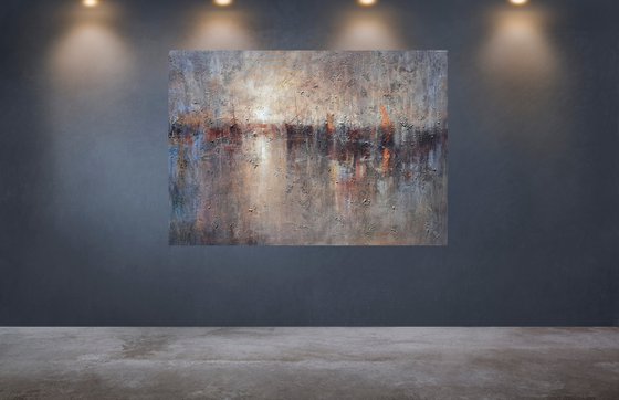 " Harbor of destroyed dreams - Utopia " (W 130 x H 90 cm) SPECIAL PRICE!!!