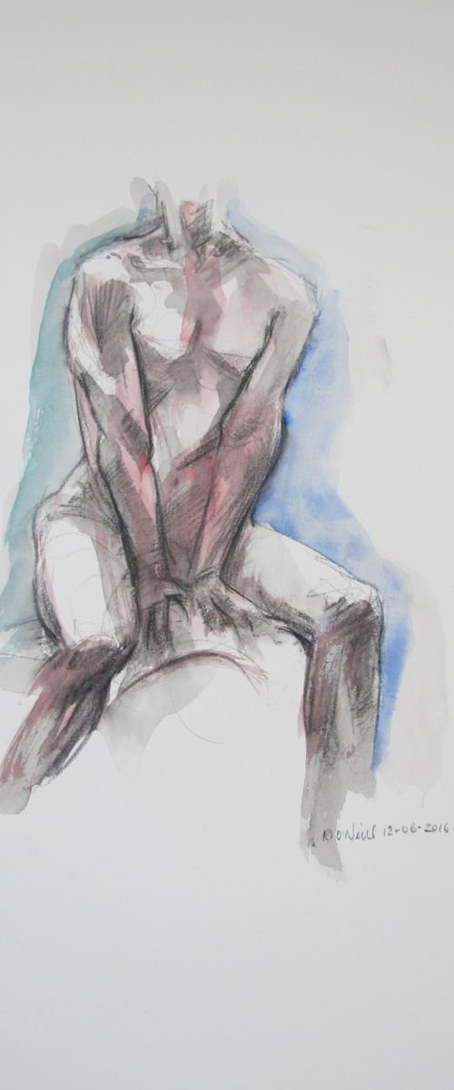 Seated male nude by Rory O’Neill