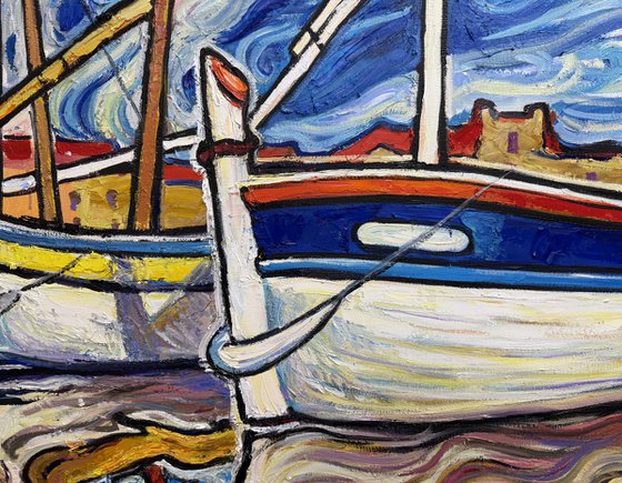 Dance of reflections. Saint-Tropez