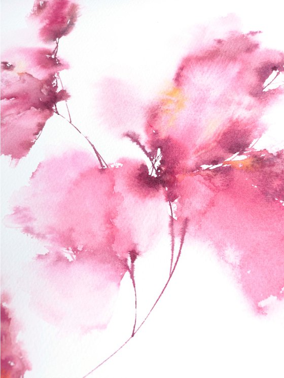 Pink flowers bouquet