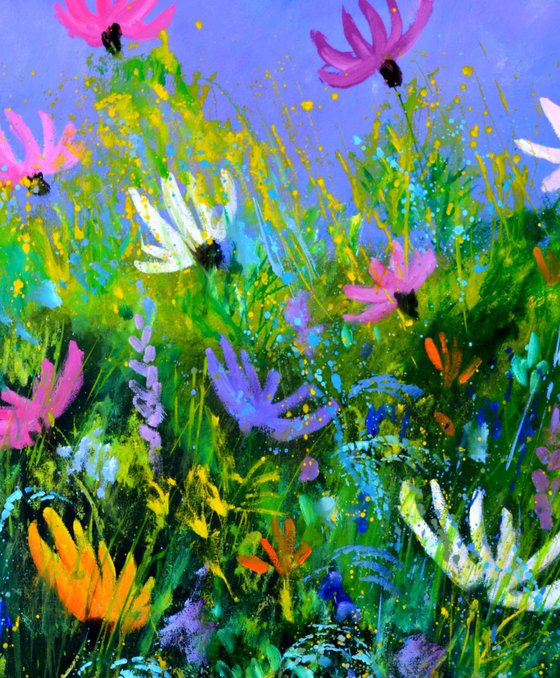 A few cosmos flowers  - 7823