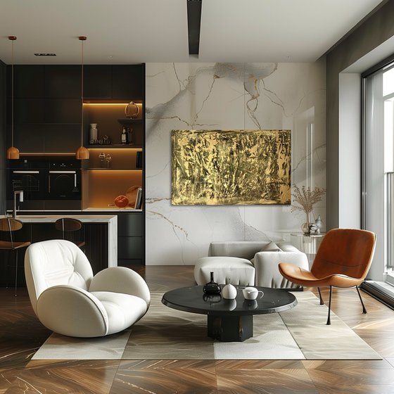 Gold Leaf 110x60x2 cm
