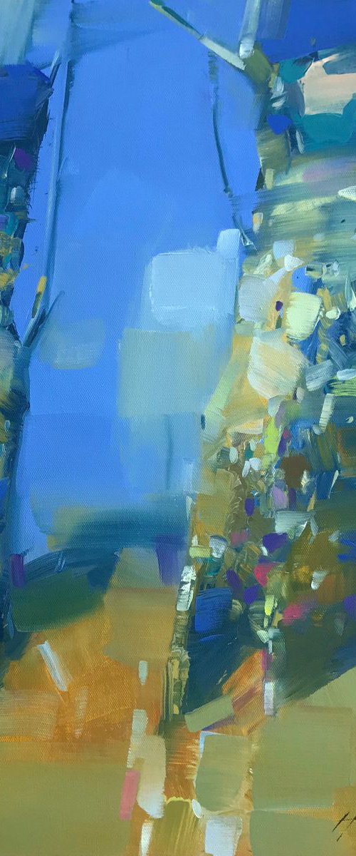 Vibrant Mood, Original oil painting, Handmade artwork, One of a kind by Vahe Yeremyan