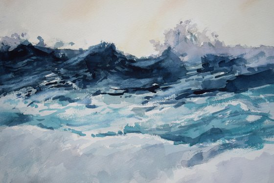 Breaking the waves  ( 68X48 )