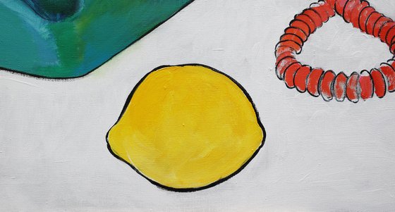 Phone and Lemon. Connection