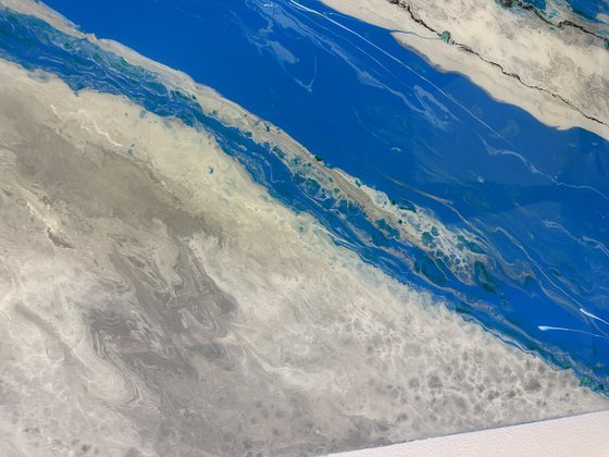 The Aviators Dreams- Sky Blue Cloud Abstract.