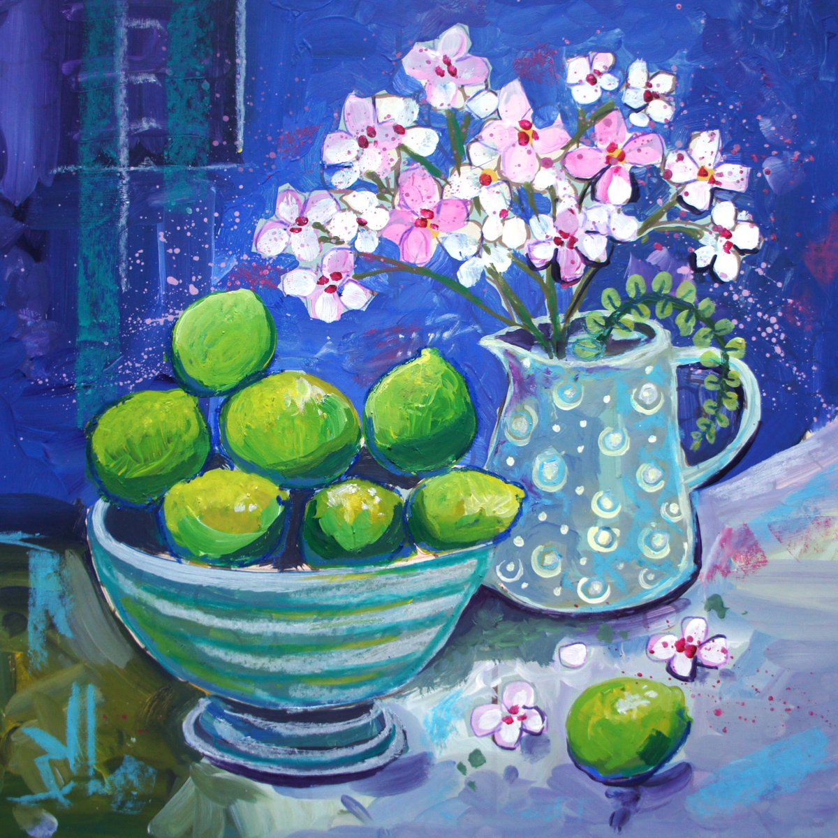 Limes and Hydrangea by Julia Rigby