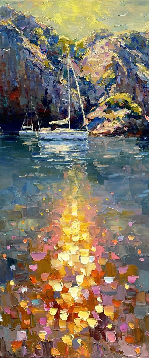 "Shimmering water" by Evgeny Chernyakovsky