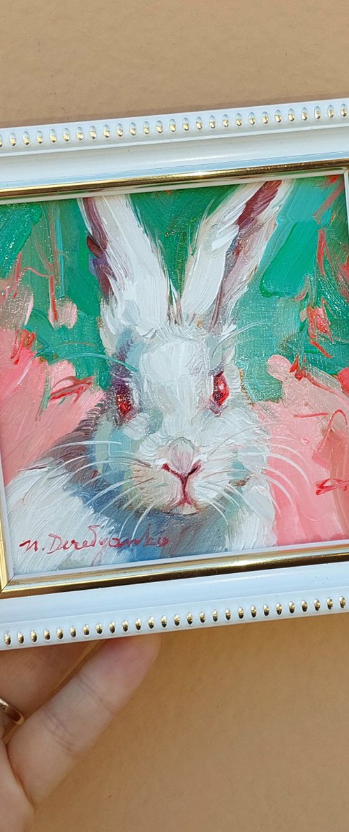 Cute rabbit by Nataly Derevyanko