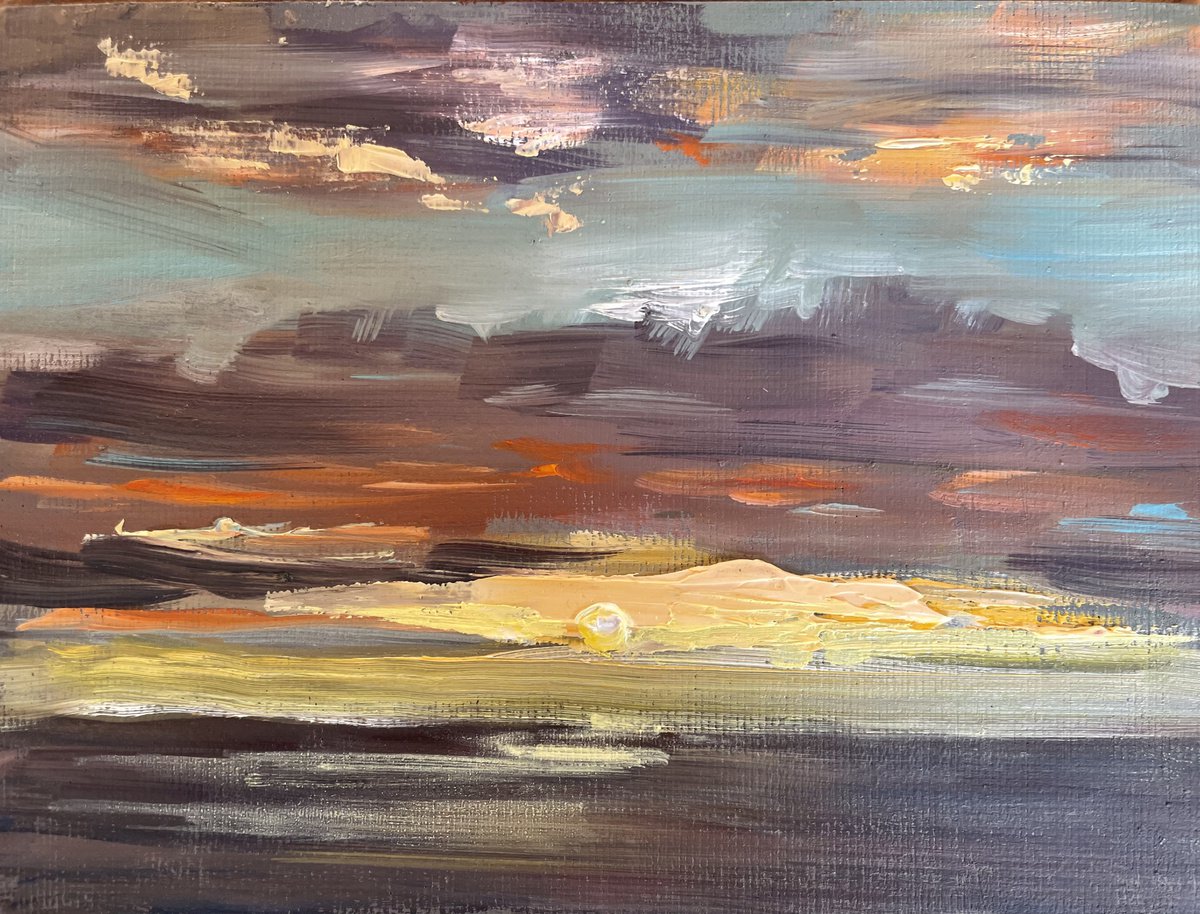 Sunset over Sea by Eugenia Alekseyev
