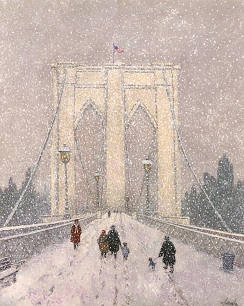Brooklyn Bridge c.1888 by Patrick Antonelle