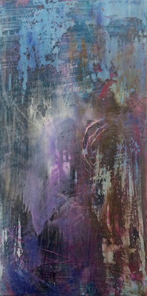 "Faded Dreams" I Encaustic Abstract by Gesa Reuter