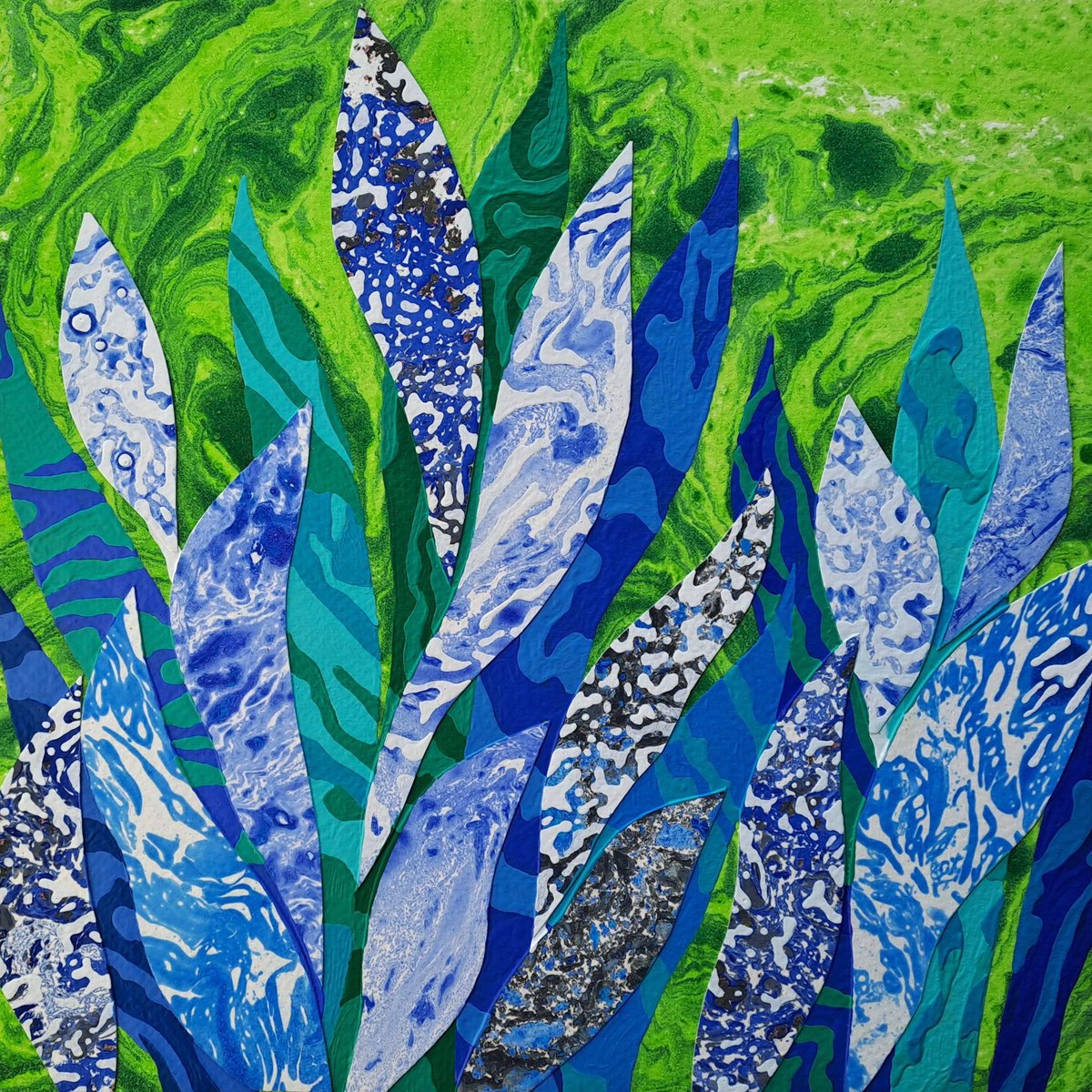 Tropic Serenity By Mariia Raskin, 10 X 10, Artwork For Sale On Artfinder