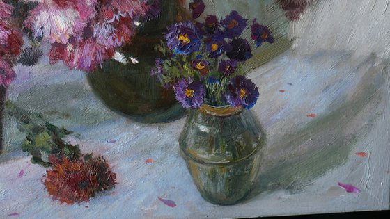 The Lush Bouquet Of Autumn Flowers