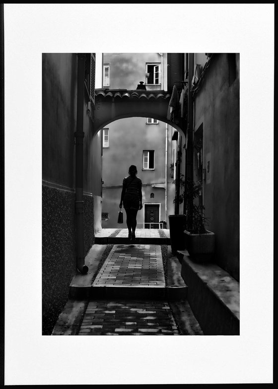 " Midday silhouette. Menton. France " Limited Edition 1 / 15