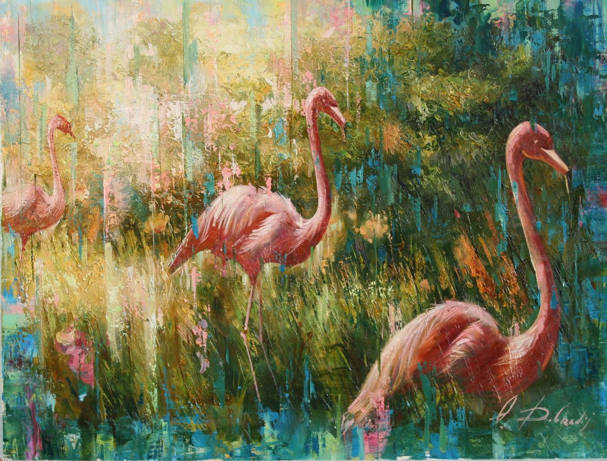 Garden.Flamingo. by Alexandr Dobrodiy