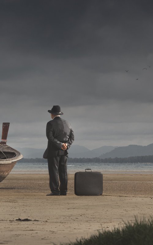 The man and the boat. Limited edition of 15 photograph. by Dmitry Ersler
