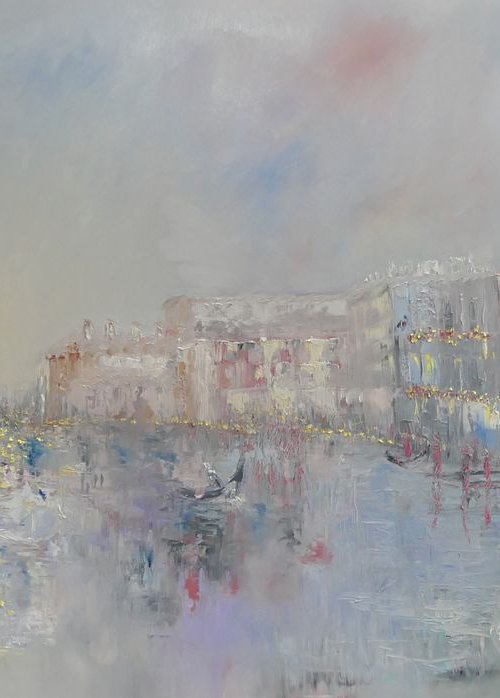 Early Morning Santa Maria Della Salute by Lesley Blackburn
