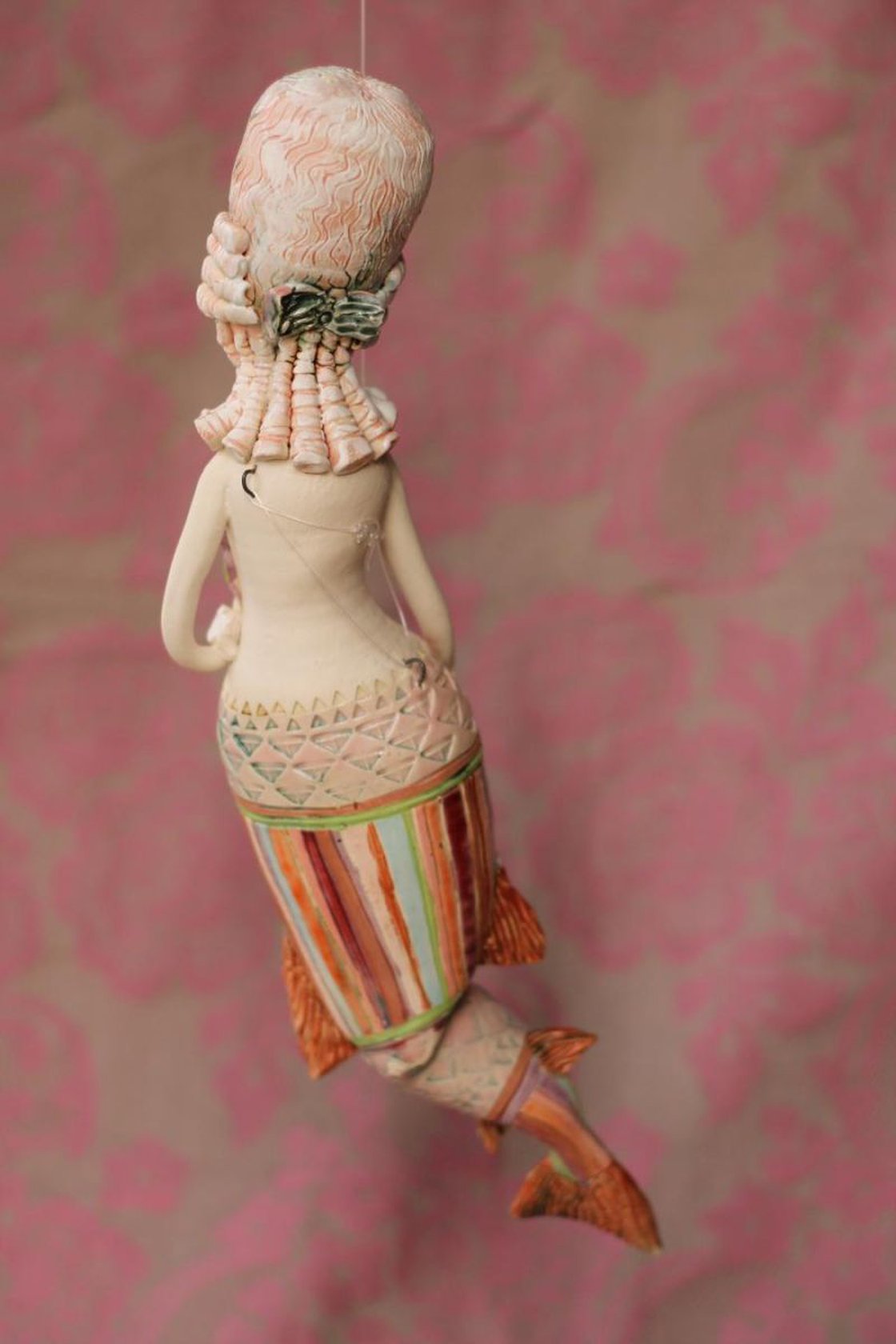 Underwater Baroque Mermaid. Hanging sculpture. Sculpture by Elya