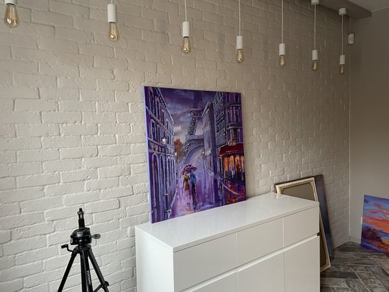 Walking in Paris (90x90cm)