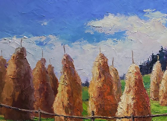 Haystacks in the Mountains
