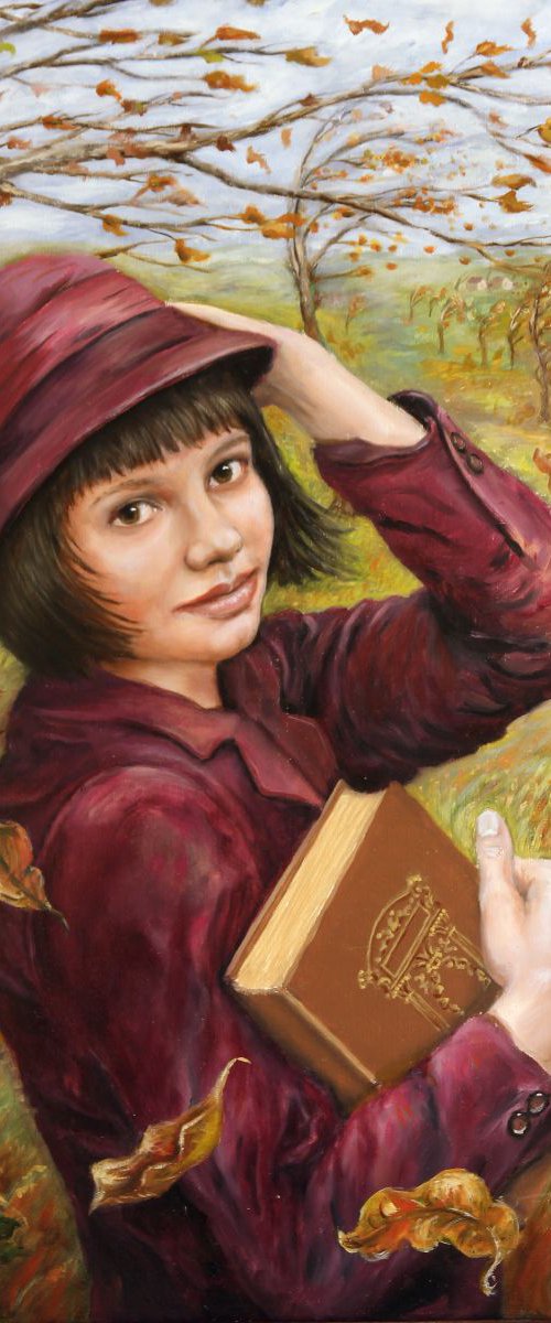 Girl on a Windy Day by Tim Wetherell