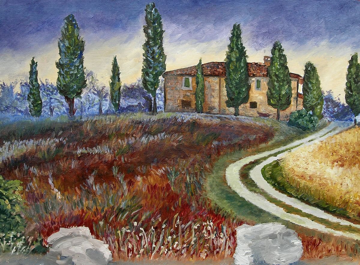Val d'Orcia (2015) Oil painting by Regina | Artfinder