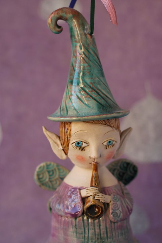 Cobweb - fairy from the Midsummer Night's Dream Ceramic illustration project by Elya Yalonetski