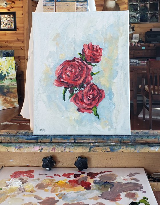 "Because of You" - Still Life - Roses - Flowers