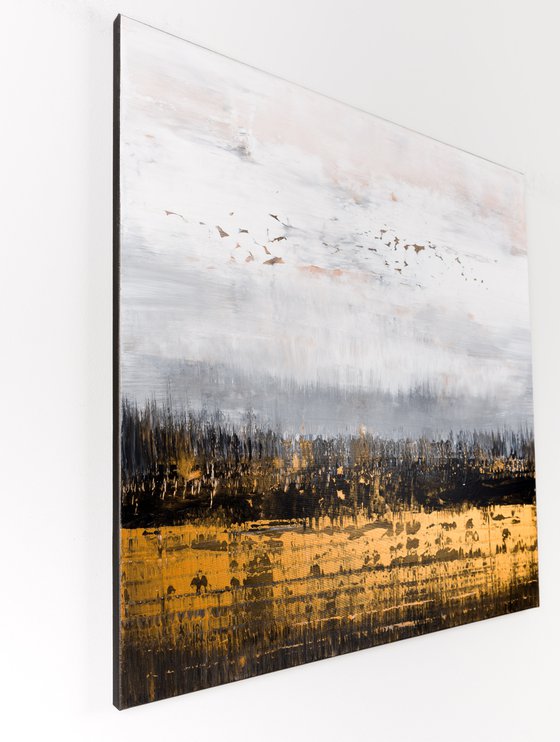 Gold abstract painting GB451