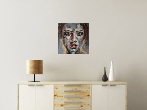 Shining - Modern abstract Portrait Gift idea