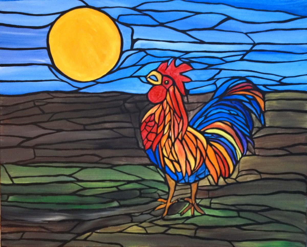 Early morning rooster by Rachel Olynuk