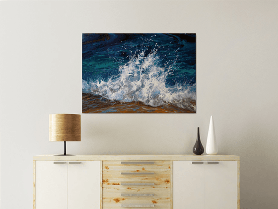 Seascape "Waves" LARGE Painting