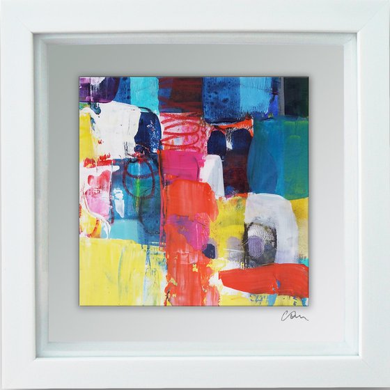 Framed ready to hang original abstract  - Urban #2