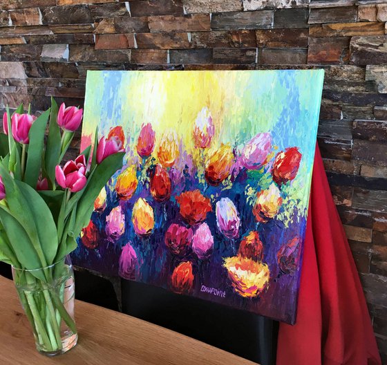 "Tulips" flowers art