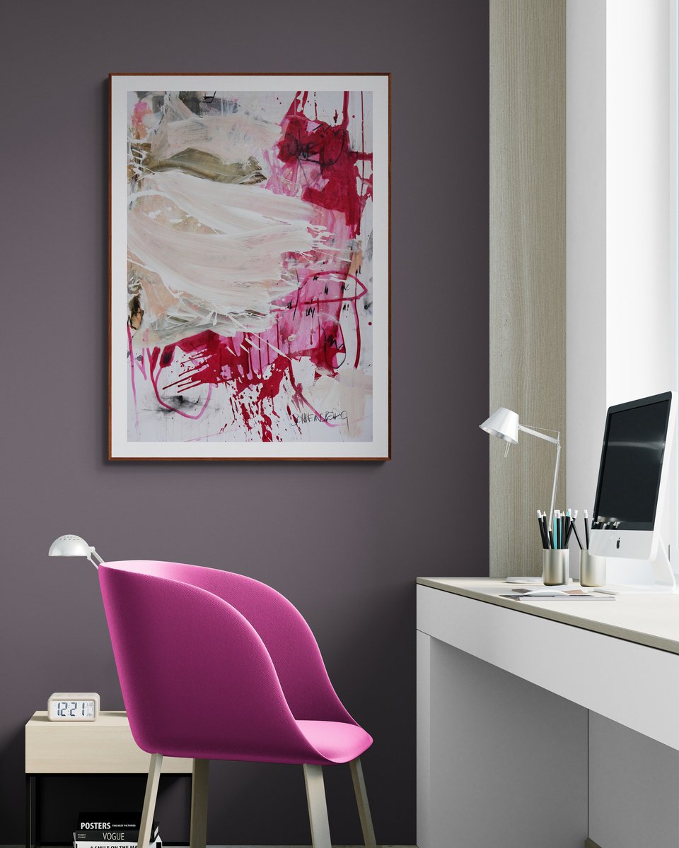 Pink Is An Attitude 2 By Daniela Schweinsberg, 28 X 39, Artwork For Sale On Artfinder