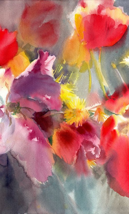 Spring dance of tulips by Anastasiya Mouchan