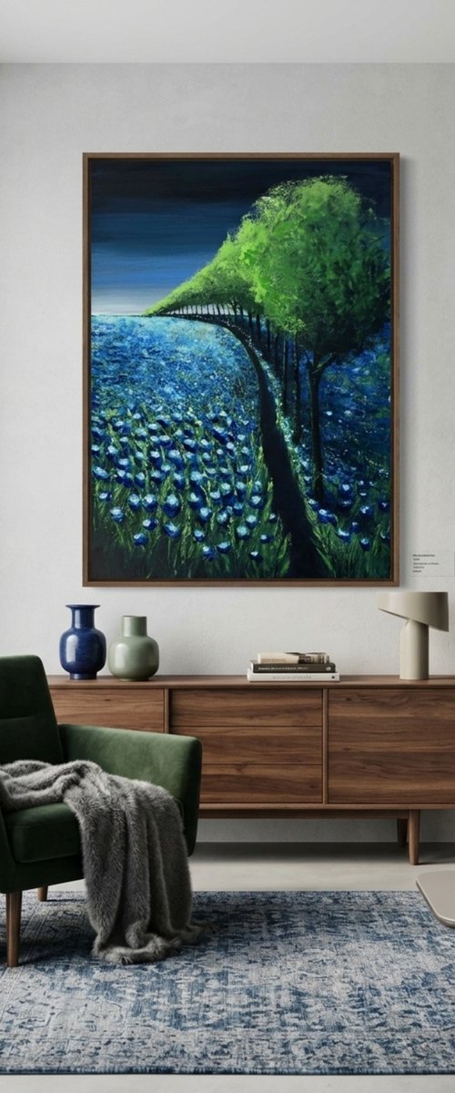 Blue flowers II by Danijela Dan